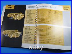 1956 Cummins Engine Diesel Catalog Brochure Data Etc. Evaluating Trucks