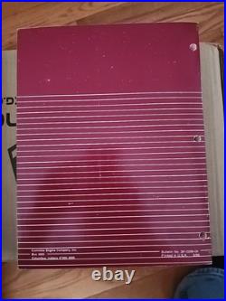 1986 Cummins NT-855 Big Cam III IV Diesel Engine Troubleshooting Service Manual