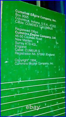 1994 95 Cummins Isb Turbo Diesel Engine Factory Service Repair Manual 5.9l Dodge