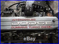 1996 Dodge 5.9 Cummins 12 Valve Diesel Engine Complete 181k Miles Drop In No Cor