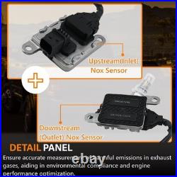 2Pcs Inlet + Outlet Nox Sensors for Cummins Diesel Engine 4326874RX + 5WK96740B