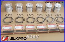 4 Piston & Ring Set Oversize 0.5mm. 020 For 4BT 3.9L ISB 3802564 Cummins Case