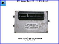 56040284AC 2001 Dodge Ram 2500 MANUAL 5.9L Cummins Diesel Engine Control Module