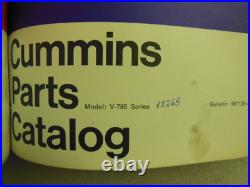 Complete CUMMINS DIESEL ENGINE PARTS MANUAL total of 13 Manuals with Folder