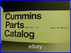 Complete CUMMINS DIESEL ENGINE PARTS MANUAL total of 13 Manuals with Folder