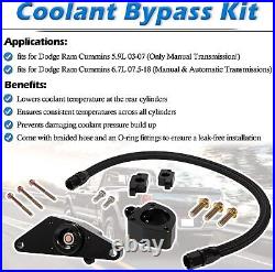 Coolant Bypass Kit Fir For 2007.5-2018 Dodge Ram 6.7L Cummins Diesel Engines