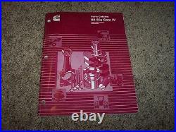 Cummins 88 Big Cam IV 4 Diesel Engine Factory Parts Catalog Manual