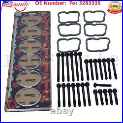 Cummins Cylinder Head BOLTS & Gasket For Dodge Ram 5.9L 12V Diesel Engine 89-98