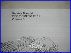 Cummins Diesel SERVICE MANUAL ISB6.7 CM2350 B101 Engine Shop Complete 2 VOL Set