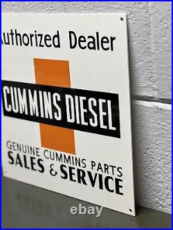 Cummins Diesel Thick Metal Sign Truck Engine Sales Service Gas Oil Parts Dealer