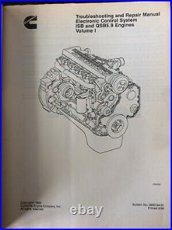 Cummins ISB QSB5.9 Diesel Engine Troubleshooting Repair Service Shop Manual ECS