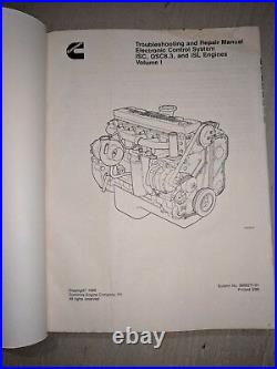 Cummins ISC QSC8.3 ISL Diesel Engine Electronic Control Service Repair Manual