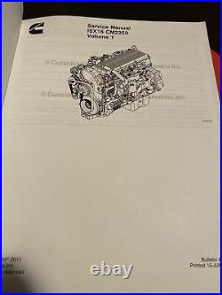 Cummins ISX15 Diesel Engine Repair Service Manual Book Guide Repair CD Overhaul