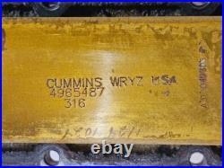 Cummins ISX 15 Diesel Engine Oil Cooler 4965487 and Housing 4965895 OEM