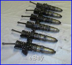 Cummins ISX EGR Diesel Engine Fuel Injectors Set Of 6, Good Clean Take Outs