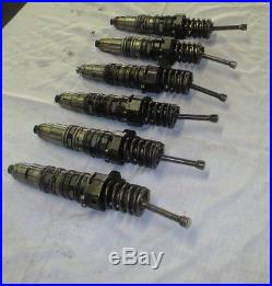Cummins ISX EGR Diesel Engine Fuel Injectors Set Of 6, Good Clean Take Outs