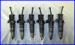 Cummins ISX Non-EGR Diesel Engine Fuel Injectors Set Of 6, Good Clean Take Outs