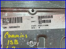 Cummins Isb 6.7 Ecm Ecu Cpl4515 Diesel Engine Computer Module Part# 5317106