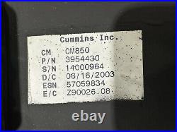 Cummins Isb Ecm, Ecu, Cpl 8136 Diesel Engine Computer Module Part#3954430 Cm850