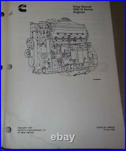 Cummins Qsk19 Series Diesel Engine Shop Repair Service Manual Book 3666232
