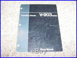 Cummins V-903 Series Diesel Engine Factory Shop Service Repair Manual 14.8L V8