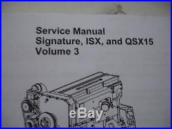 DISC 2013 Cummins Diesel Factory SERVICE MANUAL Signature ISX QSX15 Engines Shop