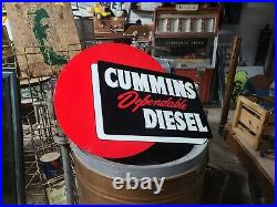 Die Cut Cummins Diesel Sign Dodge Truck Engine Shop Garage Gas Oil Turbo Mopar