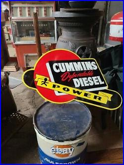 Die Cut Cummins Power Diesel Sign Dodge Truck Engine Shop Gas Oil Turbo Mopar