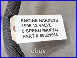 Engine Wire Harness 1996 12 Valve Dodge Ram Cummins Diesel 5.9L Manual 56021668 Engine Wire Harness 1996 12 Valve Dodge Ram Cummins Diesel 5.9L Manual 56021668