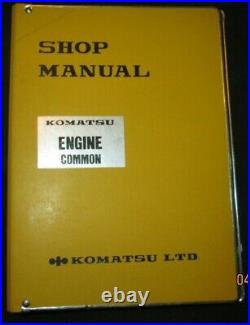 Komatsu & Cummins Common Diesel Engine Shop Service Repair Manual Original OEM