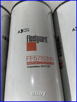 Lot Of (4) Fleetguard FF5782NN Fuel Filter For Cummins Heavy Duty Diesel Engines