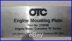 Otc 1750a Revolver Diesel Engine Stand 218098 B Cummins Engine Adapter