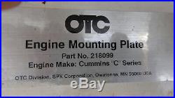 Otc 1750a Revolver Diesel Engine Stand 218099 Adapter For C Cummins Engine