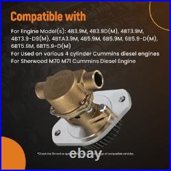 Raw Water Sea Pump for Cummins Diesel Engine 4B 4BT 6B Sherwood M70 M71