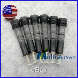 Set Of 6 Fuel InjectorsFor Cummins 5.9L 6BT Diesel Engine 0432131837 3919350 H/Q
