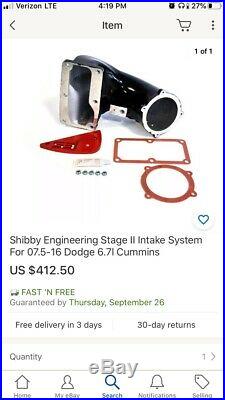 Shibby Engineering Intake Horn and Boost Tube Ram Cummins 6.7 Diesel