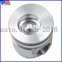 Standard Size Bowl Piston Set with Rings / Pins For 94-98 Dodge Cummins 5.9 12V US