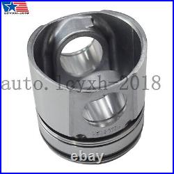 Standard Size Bowl Piston Set with Rings / Pins For 94-98 Dodge Cummins 5.9 12V US