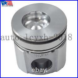 Standard Size Bowl Piston Set with Rings / Pins For 94-98 Dodge Cummins 5.9 12V US