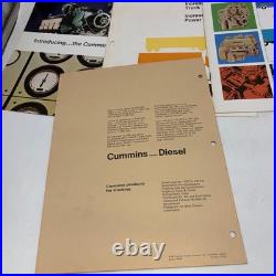 Vintage Cummins Diesel Engine Truck Sales Brochures 903 V8 NTC Advertising Lot