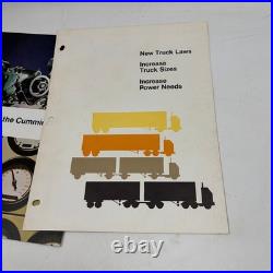 Vintage Cummins Diesel Engine Truck Sales Brochures 903 V8 NTC Advertising Lot