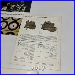 Vintage Cummins Diesel Engine Truck Sales Brochures 903 V8 NTC Advertising Lot