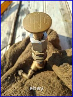 Vintage Cummins Model H Diesel Engine Priming Pump Brass Dash Hand Primer Tested