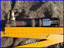Vintage Cummins Model H Diesel Engine Priming Pump Brass Dash Hand Primer Tested