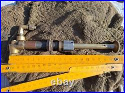 Vintage Cummins Model H Diesel Engine Priming Pump Brass Dash Hand Primer Tested