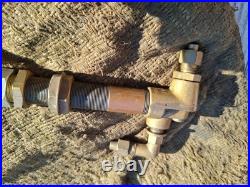 Vintage Cummins Model H Diesel Engine Priming Pump Brass Dash Hand Primer Tested