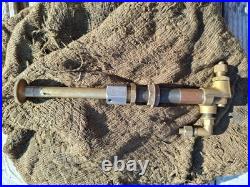 Vintage Cummins Model H Diesel Engine Priming Pump Brass Dash Hand Primer Tested